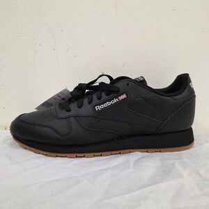 Reebok Classic Black Leather Exclusive All Occasions Shoes Men Size 12
